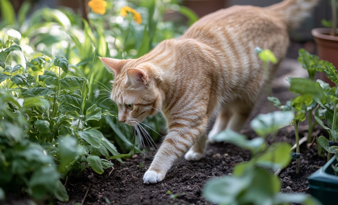 crotte de chat litière jardin potager repulsif chat naturels marc de café