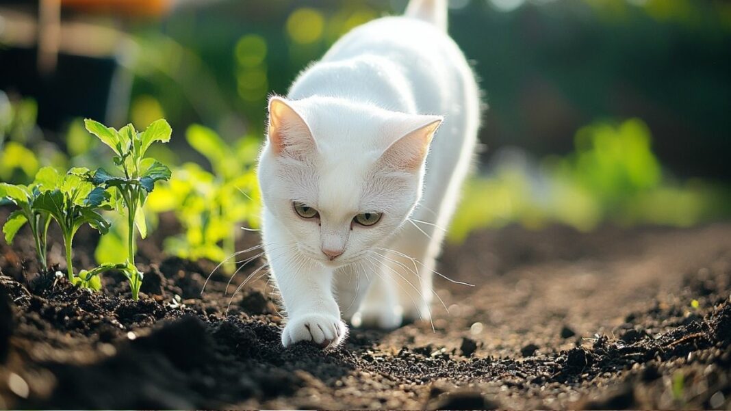 le chat du voisin fait ses crottes dans mon jardin pourquoi