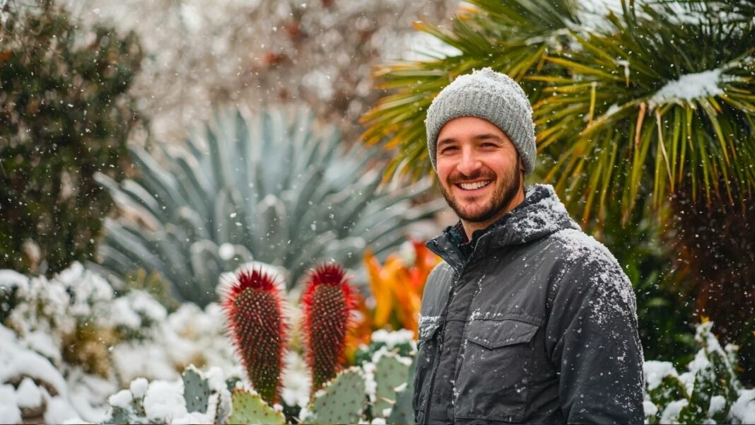 Plantes exotiques en plein hiver jardiner